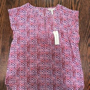 NWT Silk Shibori Print Blouse